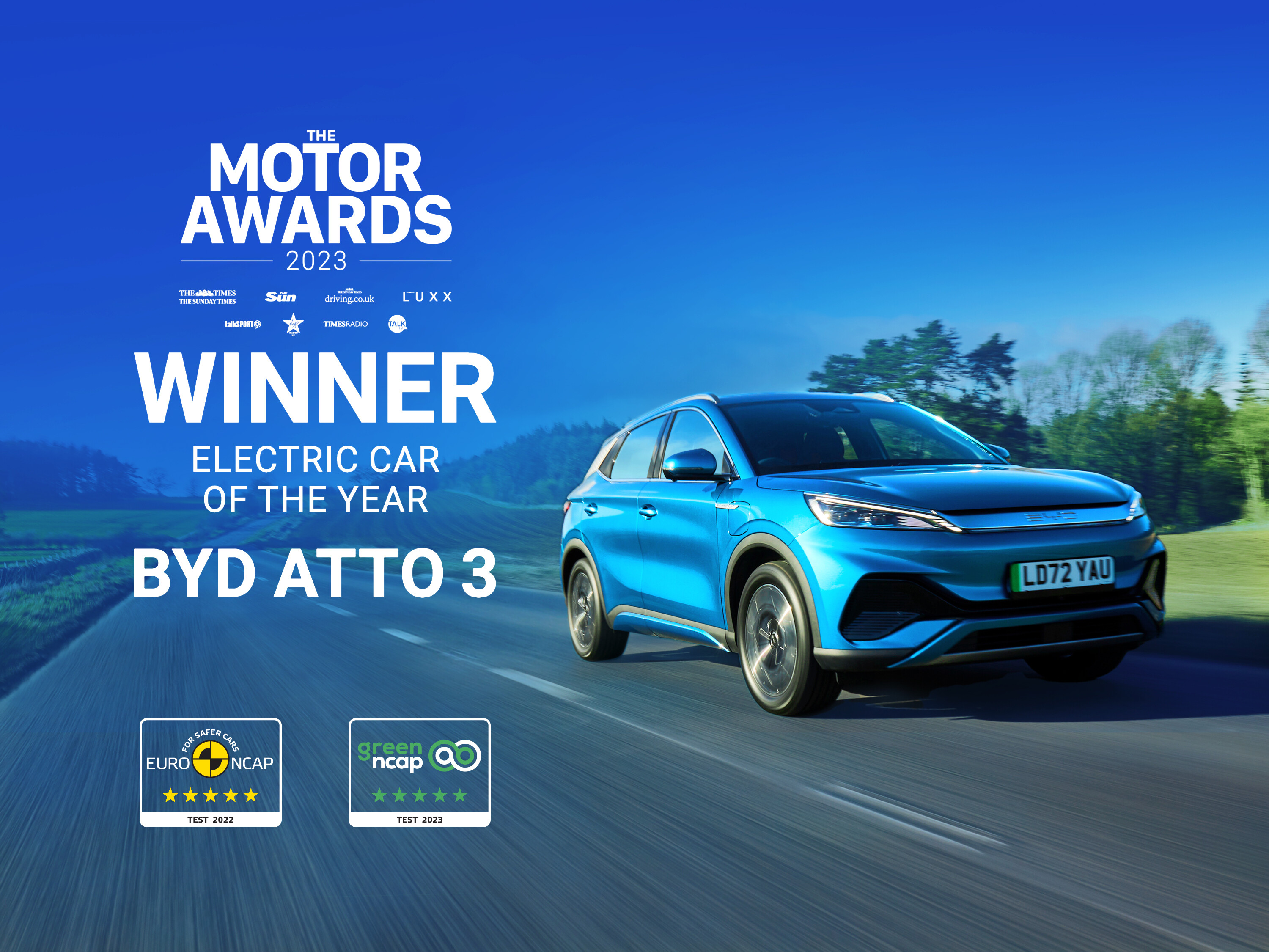 BYD ATTO 3 is awarded as 